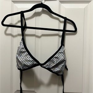 Crazed Wear Holographic Pyramids Triangle Bikini Top